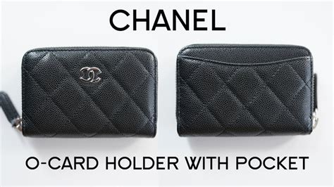 chanel slg 2018|Chanel card holder with zipper.